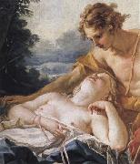Francois Boucher Details of Daphnis and Chloe oil painting